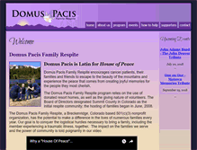 Tablet Screenshot of domuspacis.org